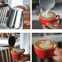 Load image into Gallery viewer, ABUDEN Milk Pitcher 600ml Frothing Jug Frothing Pitcher Frothing Cup Stainless Steel Milk Pitcher Milk Frothing Pitcher