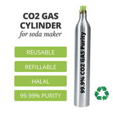 Load image into Gallery viewer, ABUDEN CO2 Gas Cylinder 0.6L 425g for Soda Maker