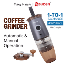 Load image into Gallery viewer, ABUDEN Dual Mode Portable Coffee Grinder Manual Automatic Coffee Grinder Rechargeable USB Type C Travel Coffee Grinder