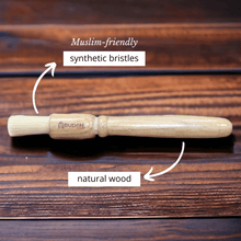 Load image into Gallery viewer, Abuden Espresso Grinder Brush Durable & Muslim-Friendly High-Quality Synthetic Bristles Ergonomic Wooden Handle