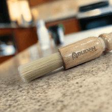 Load image into Gallery viewer, Abuden Espresso Grinder Brush Durable & Muslim-Friendly High-Quality Synthetic Bristles Ergonomic Wooden Handle