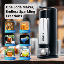Load image into Gallery viewer, ABUDEN Glide Soda Maker Black