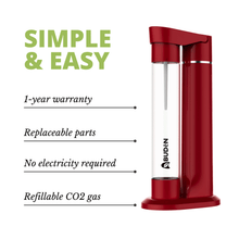 Load image into Gallery viewer, ABUDEN Classic Soda Maker Red Sparkling Water Machine