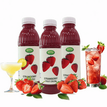 Load image into Gallery viewer, Osterberg Strawberry Fruit Crushes Strawberry Matcha Puree Smoothie Berry Syrup 1000ml Halal Soda Water Dessert