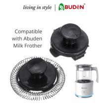 Load and play video in Gallery viewer, ABUDEN Glass Milk Frother Whisk Accessories Milk Froth Whisk Milk Heat Whisk Milk Forther Spare Parts