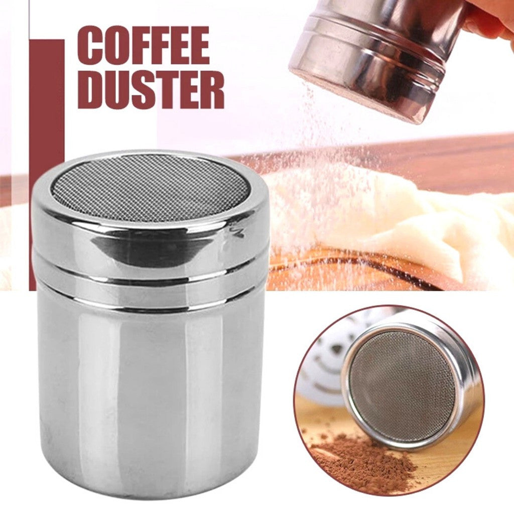 Stainless Steel Chocolate Sugar Shaker Coffee Dusters Cocoa Powder Cinnamon  Dusting Tank Kitchen Filter Cooking Tool