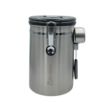 Load image into Gallery viewer, ABUDEN Coffee Bean Canister Stainless Steel Airtight Coffee Container Coffee Bean Container Coffee Powder Container