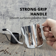 Load image into Gallery viewer, ABUDEN Gooseneck Kettle 250ml Drip Coffee Kettle with Handle Stainless Steel Pour Over Coffee Pot Matte Black Teflon