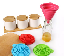 Load image into Gallery viewer, ABUDEN Mini Foldable Cone Funnel Silicone Gel Oil Pourer Food Grade
