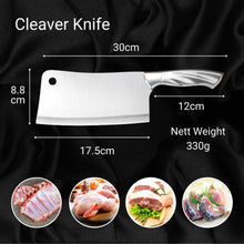 Load image into Gallery viewer, ABUDEN Stainless Steel Kitchen Knife Set Pisau Dapur Set Pisau Potong Daging Chopping Knife Fruit Knife Chef Knife
