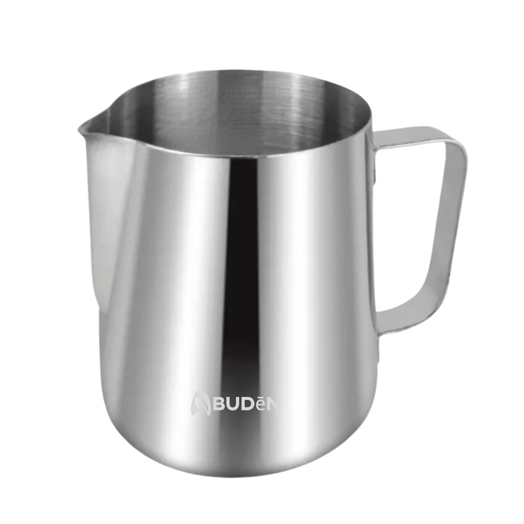 ABUDEN Milk Pitcher 600ml Frothing Jug Frothing Pitcher Frothing Cup Stainless Steel Milk Pitcher Milk Frothing Pitcher