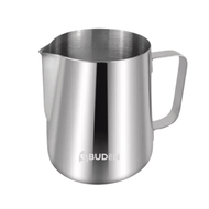 ABUDEN Milk Frothing Jug 350ml Pitcher Measurement Scale Stainless Steel Latte Milk Foam Pitcher Jug