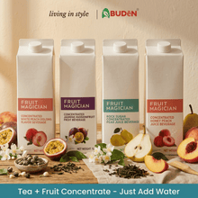 Load image into Gallery viewer, Fruit Magician 1L Fruit Mix Concentrate Halal Beverage Mix Flavour F&amp;B Cafe 1000ml Syrup Sparkling Water Dessert Topping
