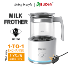 Load image into Gallery viewer, ABUDEN Milk Frother Machine SIRIM Milk Frother Electric Milk Foam Maker Milk Heater Latte Milk Automatic Milk Frother
