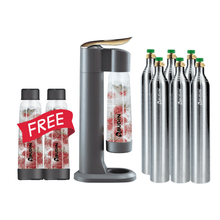 Load image into Gallery viewer, ABUDEN Glide Soda Maker Dark Grey Sparkling Water Machine
