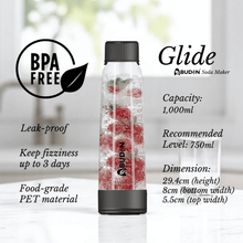 Load image into Gallery viewer, ABUDEN Glide Soda Water Bottle Air Tight 1000ml Fizzy Water Tank Food Grade BPA Soda Maker Soda Machine Accessories

