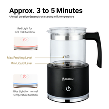 Load image into Gallery viewer, ABUDEN Milk Frother Machine SIRIM Milk Frother Electric Milk Foam Maker Milk Heater Latte Milk Automatic Milk Frother
