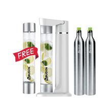 Load image into Gallery viewer, ABUDEN Classic White Soda Maker Cafe Sparkling Juice Machine Refillable CO2 Gas Halal Gas Carbonated Beverage F&amp;B Soda Water (Copy)
