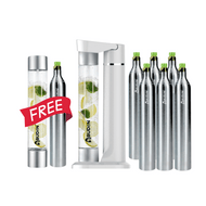 ABUDEN Classic White Soda Maker Cafe Sparkling Juice Machine Refillable CO2 Gas Halal Gas Carbonated Beverage F&B Soda Water (Copy)