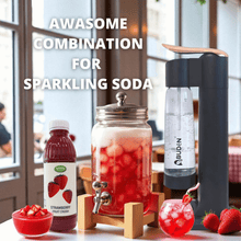 Load image into Gallery viewer, Osterberg Strawberry Fruit Crushes Strawberry Matcha Puree Smoothie Berry Syrup 1000ml Halal Soda Water Dessert
