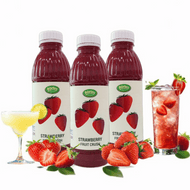 Osterberg Strawberry Fruit Crushes Strawberry Matcha Puree Smoothie Berry Syrup 1000ml Halal Soda Water Dessert