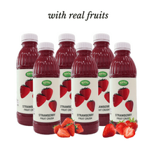 Load image into Gallery viewer, Osterberg Strawberry Fruit Crushes Strawberry Matcha Puree Smoothie Berry Syrup 1000ml Halal Soda Water Dessert
