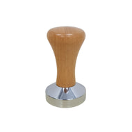 ABUDEN 51mm Coffee Tamper Wooden Handle Wood Tamper Coffee Tamper Tool With Metal Flat Base