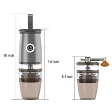 Load image into Gallery viewer, ABUDEN Dual Mode Portable Coffee Grinder Manual Automatic Coffee Grinder Rechargeable USB Type C Travel Coffee Grinder
