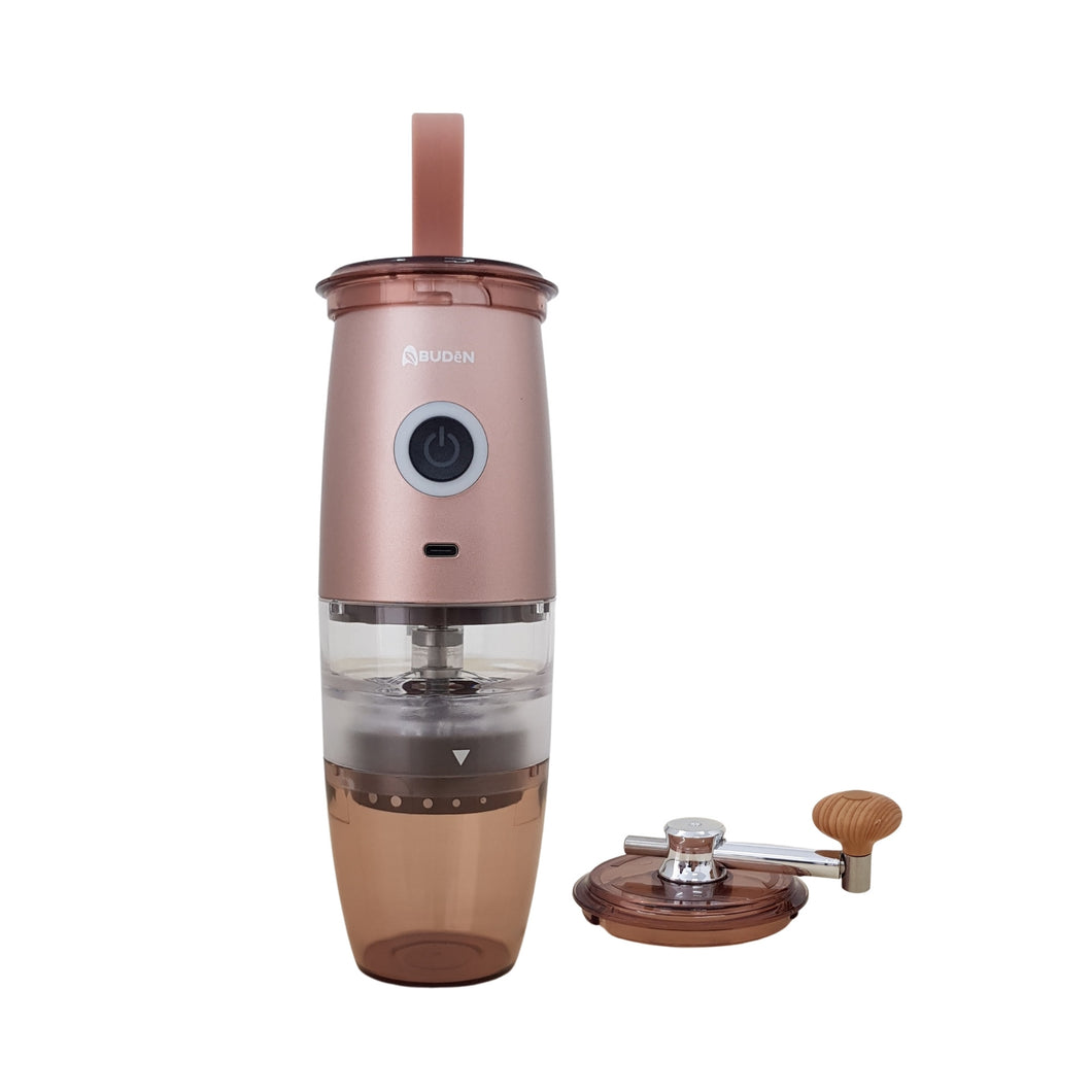 ABUDEN Dual Mode Portable Coffee Grinder Manual Automatic Coffee Grinder Rechargeable USB Type C Travel Coffee Grinder