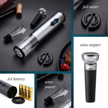 Load image into Gallery viewer, ABUDEN Electric Wine Opener Set 4 in 1 Red Wine Opener Corkscrew Wine Pourer Wine Stopper Wine Bottle Opener Electric
