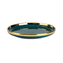 Load image into Gallery viewer, Seralle Dark Green Nordic Tableware Ceramic Dinner Plate 10 inch Pinggan Mangkuk Seramik Rice Bowl Spoon Sauce Plate Soup Bowl 8 inch
