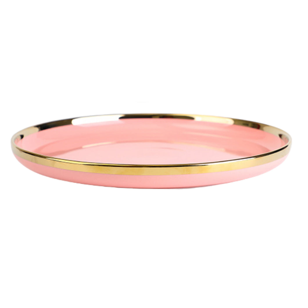 Seralle Pink Nordic Tableware Ceramic Dinner Plate 10 inch Pinggan Mangkuk Seramik Rice Bowl Spoon Sauce Plate Soup Bowl 8 inch