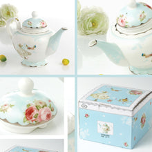 Load image into Gallery viewer, Porcelain Teapot Large English Tea Pot 1000ml Flower Teapot European Pink Rose Ceramic Teapot Set Tea Set English Style
