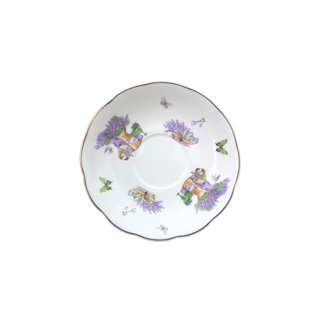 Porcelain Tea Cup Saucer Plate Tea Set English Style Flower Porcelain Saucer Plate Tea Cup Plate 6 inch plate