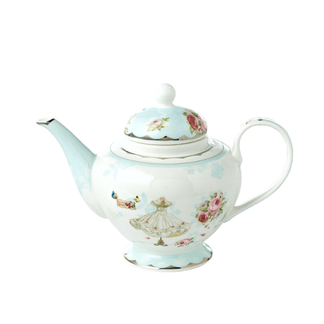Porcelain Teapot Large English Tea Pot 1000ml Flower Teapot European Pink Rose Ceramic Teapot Set Tea Set English Style